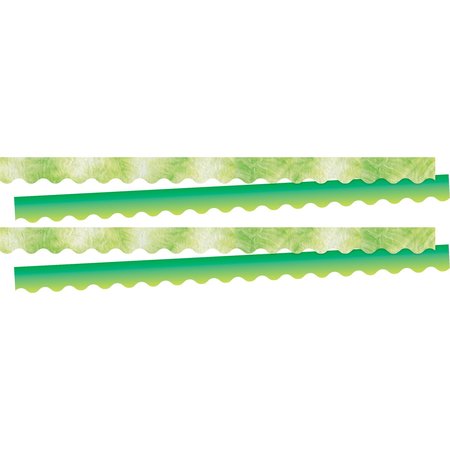 BARKER CREEK Tie-Dye & Ombré Lime Double-Sided Scalloped Border, 26/set 4330